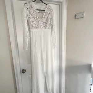 Bridal Jumpsuit / pant suit / romper